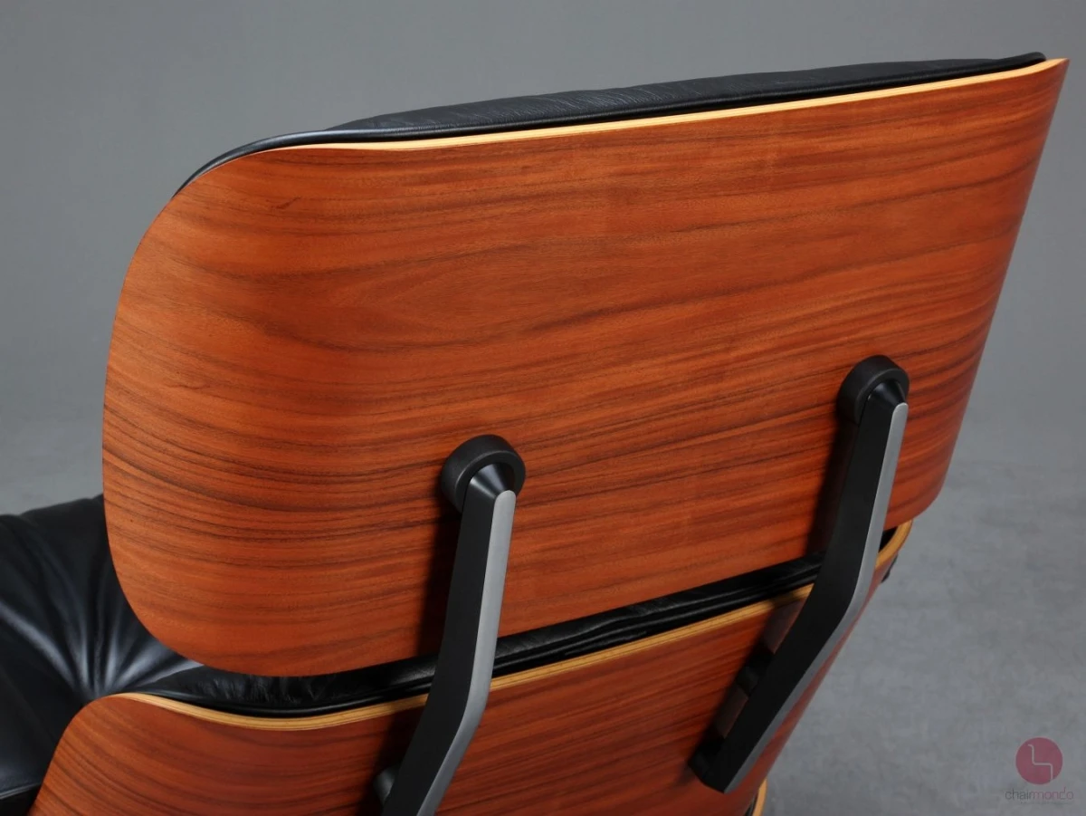 Vitra Eames Lounge Chair XL Palisander mit schwarzem Leder gebraucht