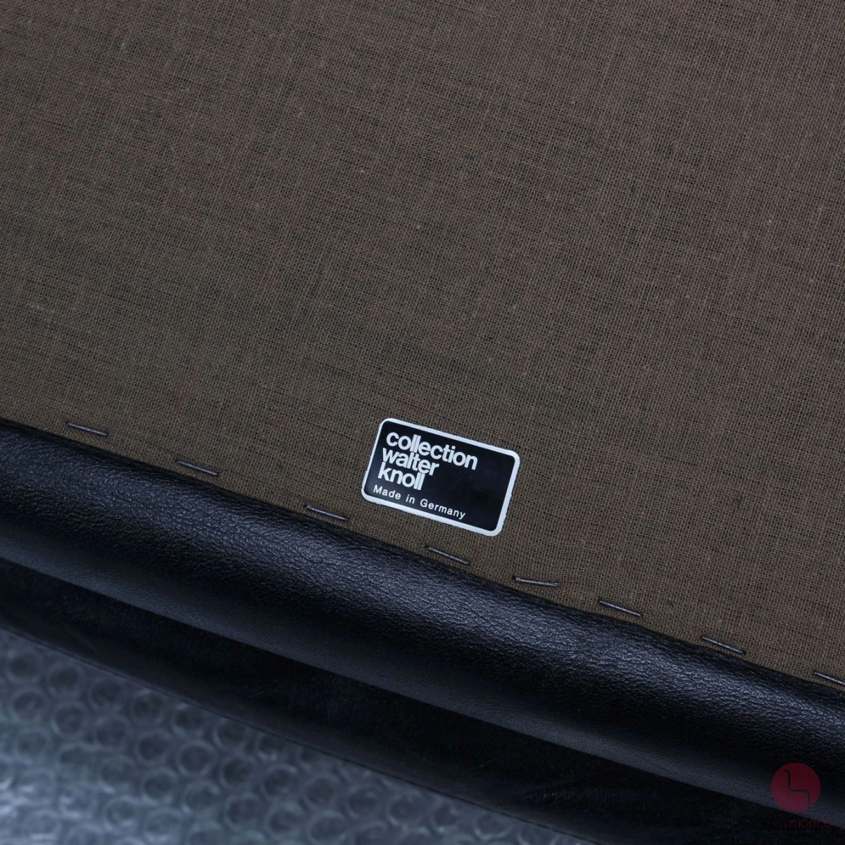 Walter Knoll Economy Leder Lounge Sitzgarnitur mit schwarzem Leder - gebraucht