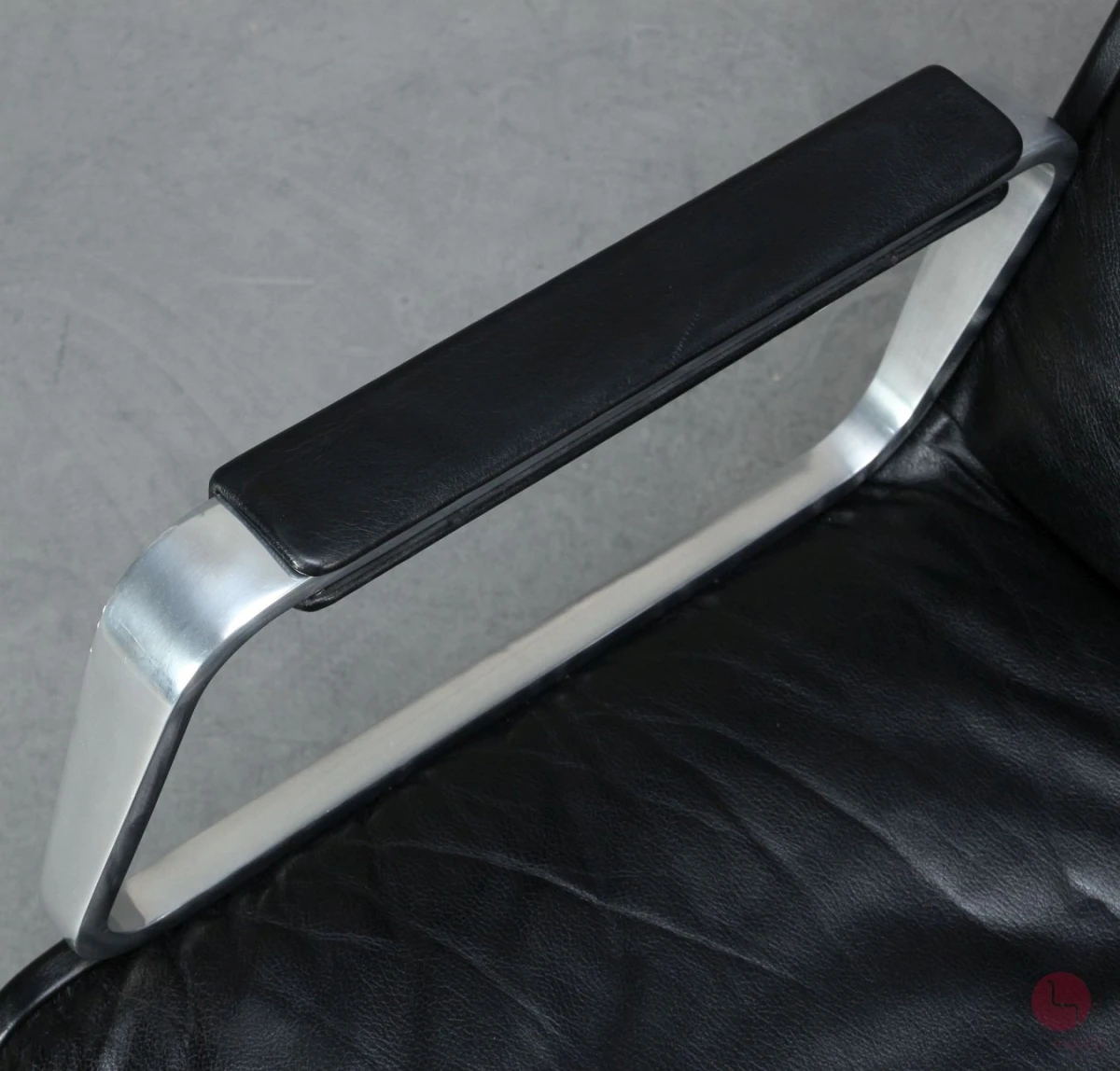 Wilkhahn Delta 2000 Lounge Sessel Leder Schwarz 1970er Vintage - gebraucht